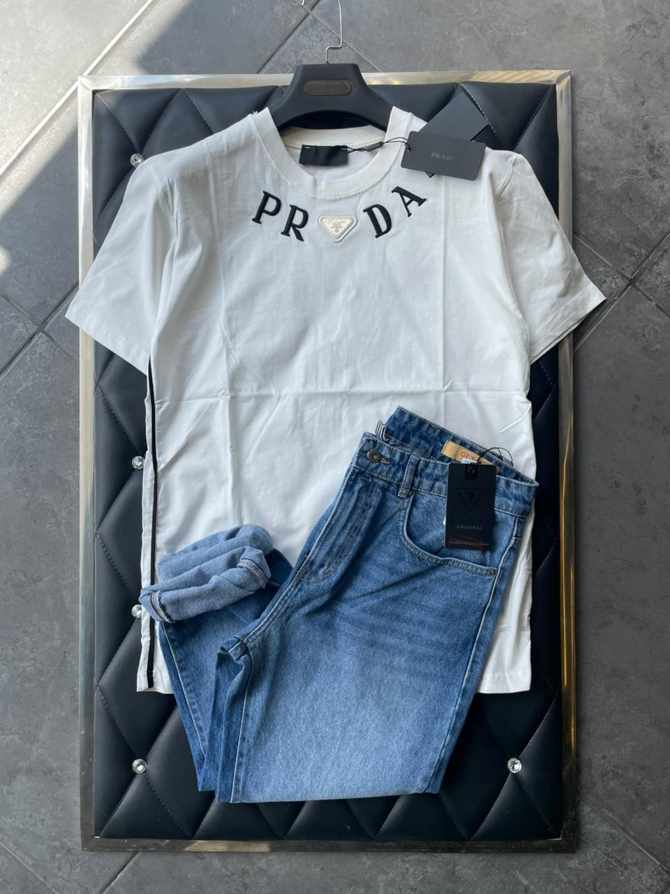 Brand T-shirt 20$ & jeans 25$