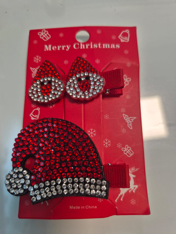 Christmas Santa Hair Clips