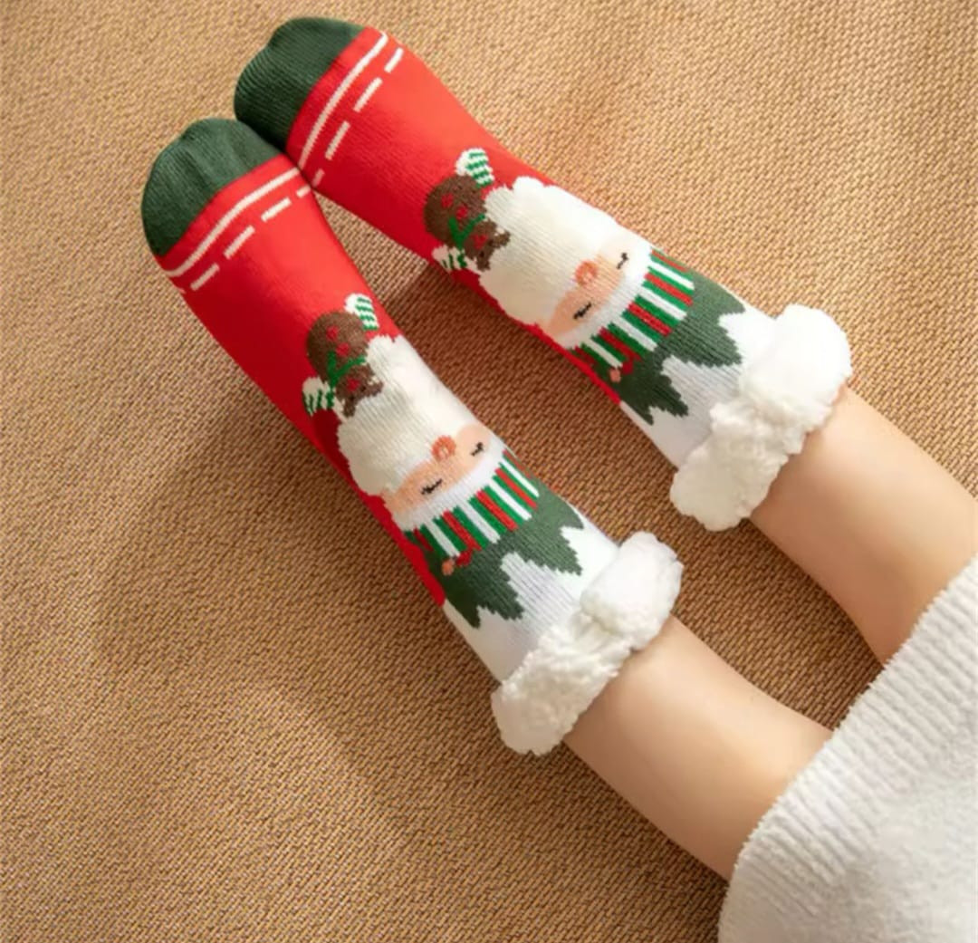Christmas slipper socks