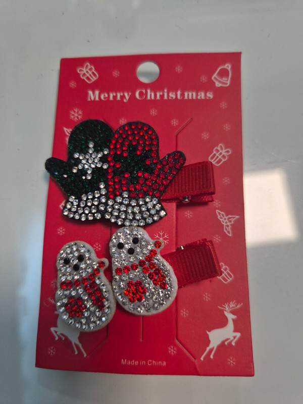 Christmas Santa Hair Clips